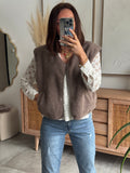 GILET MATTIA TAUPE