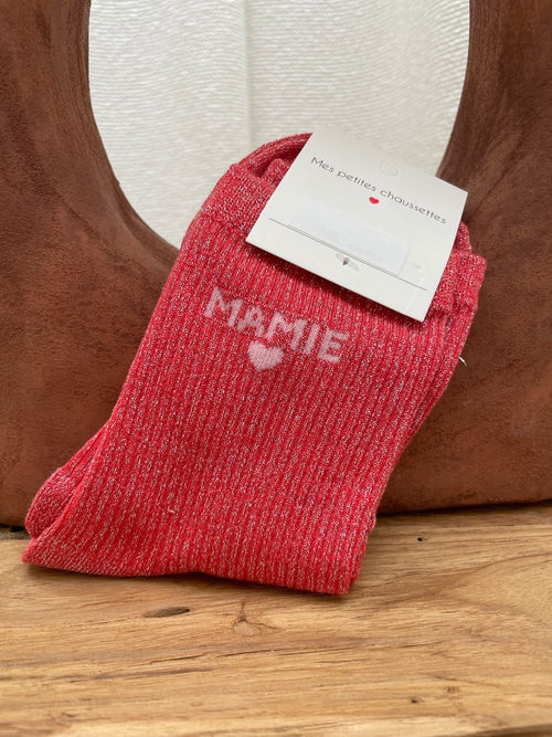 CHAUSSETTES MAMIE CORAIL