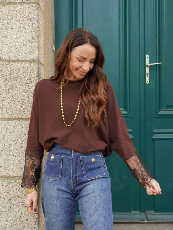 PULL LESLIE CHOCOLAT