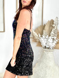 ROBE CARRIE VIOLET/NOIRE