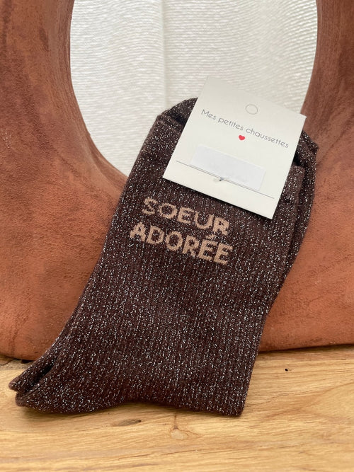 CHAUSSETTES SOEUR MARRON