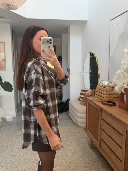 CHEMISE KELINA MARRON