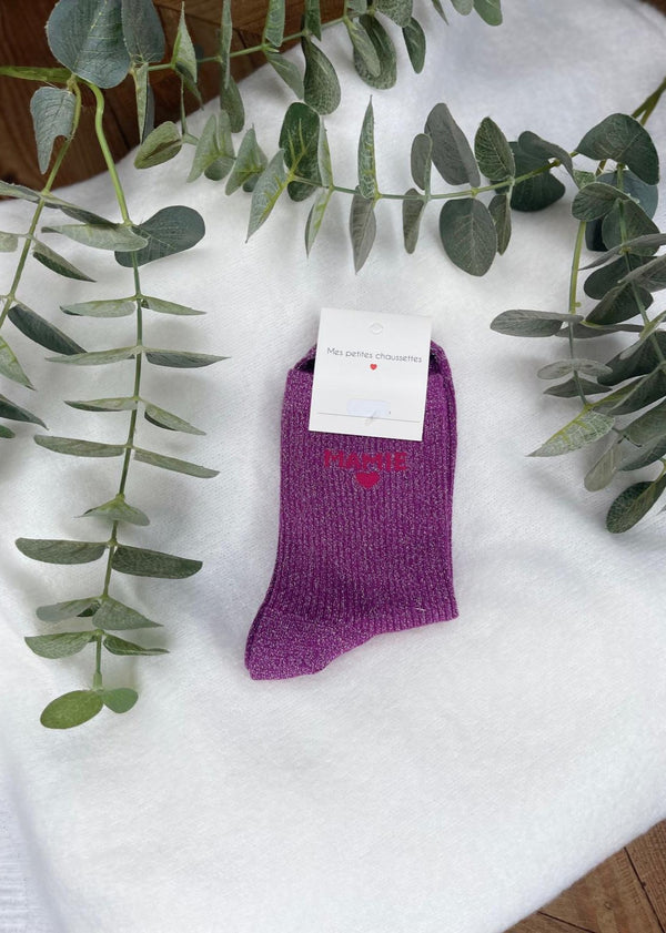 CHAUSSETTES MAMIE VIOLET