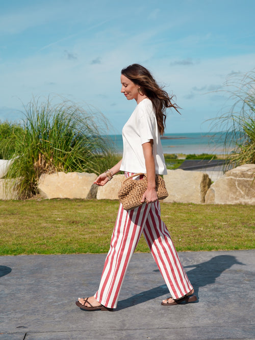 JEANS CADAQUES VIEUX ROSE