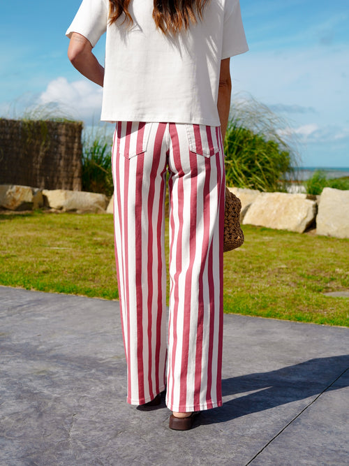 JEANS CADAQUES VIEUX ROSE