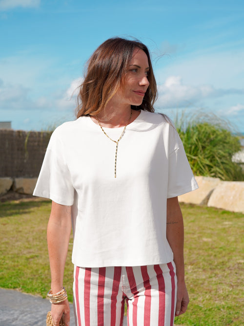 TEE SHIRT MORGANE BLANC