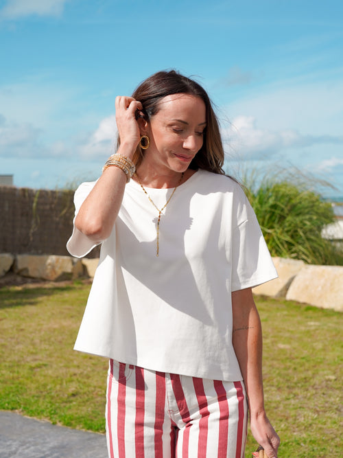 TEE SHIRT MORGANE BLANC