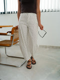 JEANS PETITS POIS BLANC
