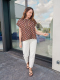 TEE SHIRT POIS MARRON