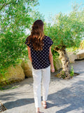 TEE SHIRT POIS NOIR