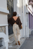 BLOUSE BIANA MARRON