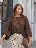 BLOUSE BIANA MARRON