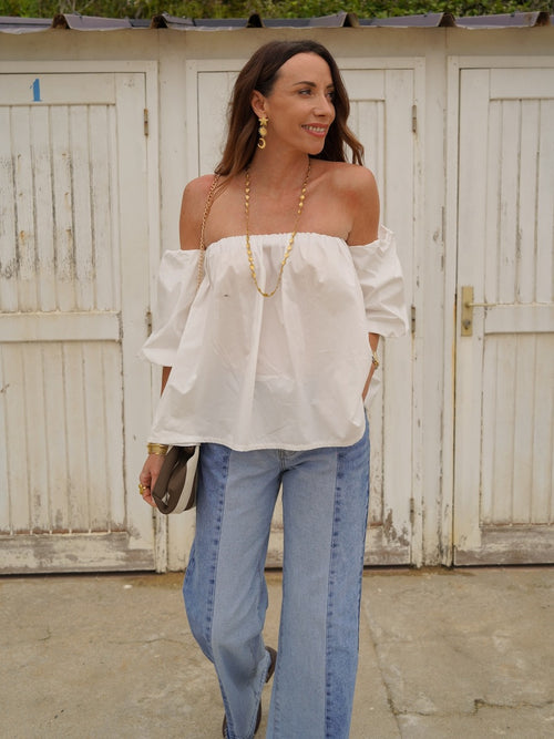 TOP LOUISON BLANC