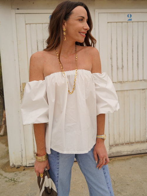 TOP LOUISON BLANC