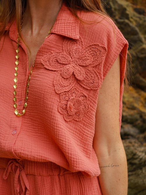 CHEMISE CHARLENE TERRACOTTA