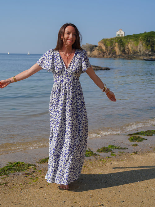 ROBE BLEUA LONGUE