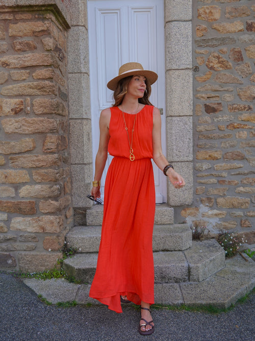 ROBE JULIETTA CORAIL
