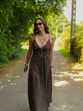 ROBE POLINE MARRON