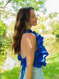 TOP JOELLE BLEU ELECTRIQUE
