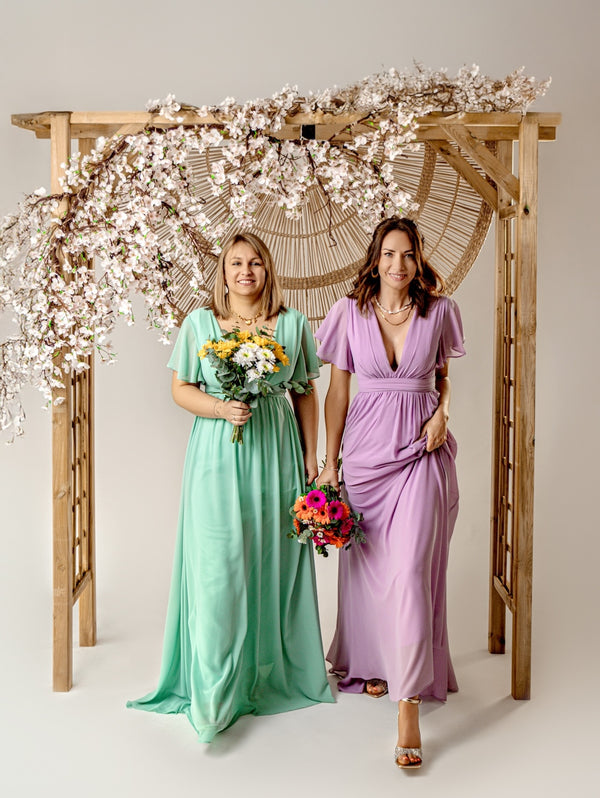 ROBE ANGELE VERT D'EAU