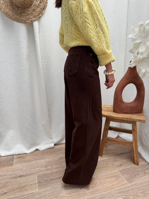 JEANS FIONA CHOCOLAT