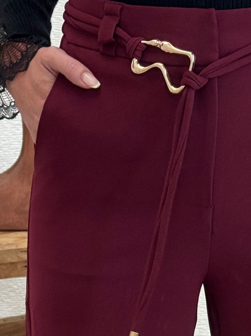 PANTALON KEMO BORDEAUX