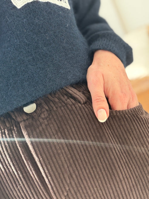 PANTALON ISABELLE MARRON