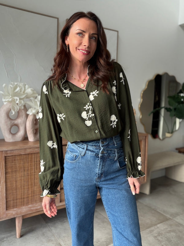 CHEMISE MAIWENN KAKI