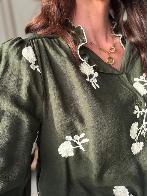 CHEMISE MAIWENN KAKI