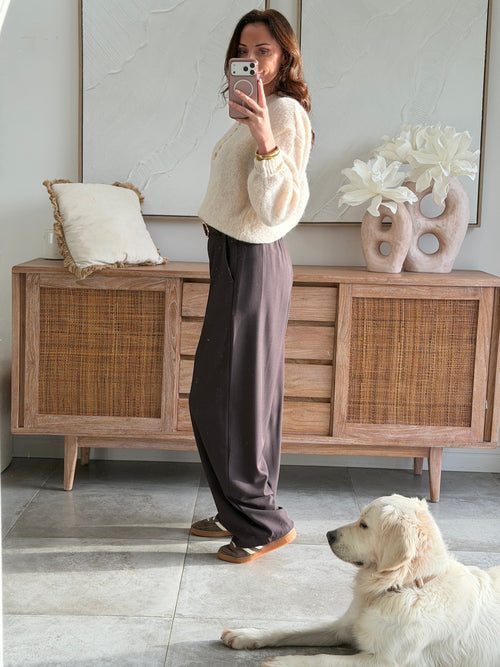 PANTALON ELODIE CHOCOLAT