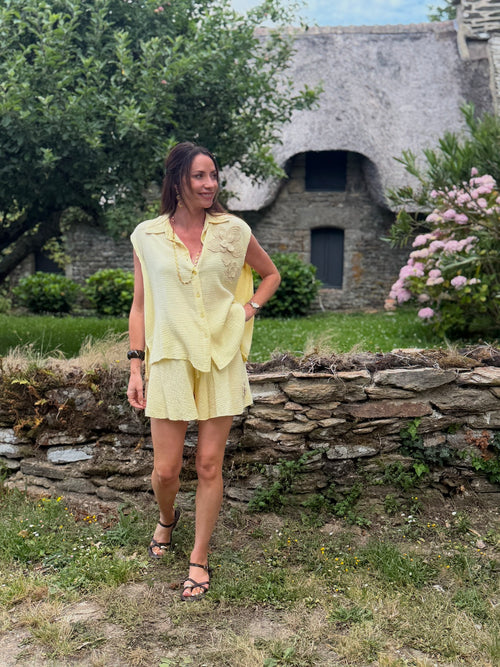 SHORT CHARLENE JAUNE