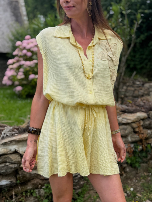 CHEMISE CHARLENE JAUNE