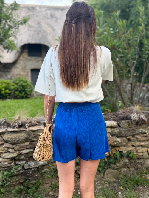 SHORT LALOU BLEU ELECTRIQUE