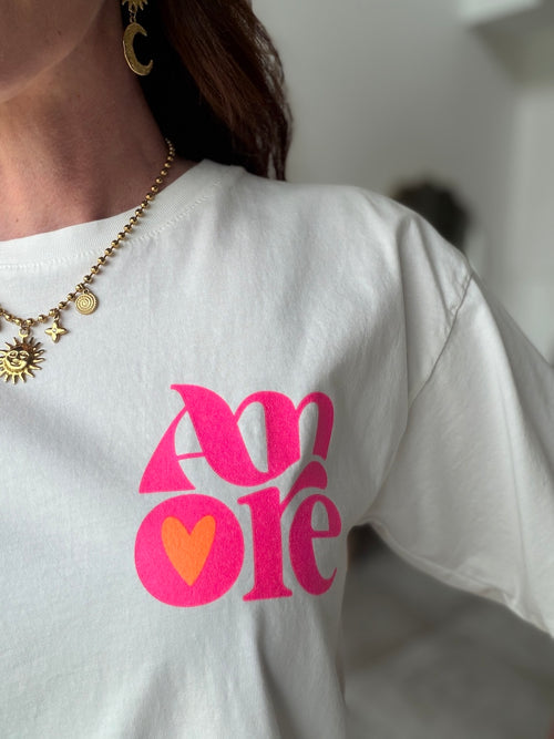 TEESHIRT AMORE BLANC