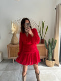 ROBE CORALIE ROUGE