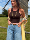 CROP TOP LUCILE MARRON