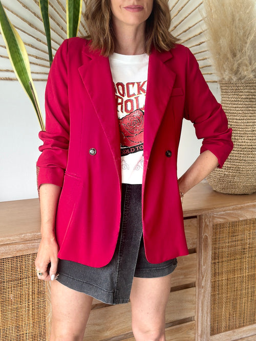 BLAZER HELENE ROUGE