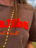 TEE SHIRT WEST MARRON
