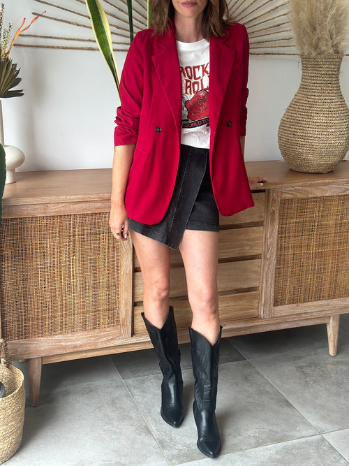 BLAZER HELENE ROUGE