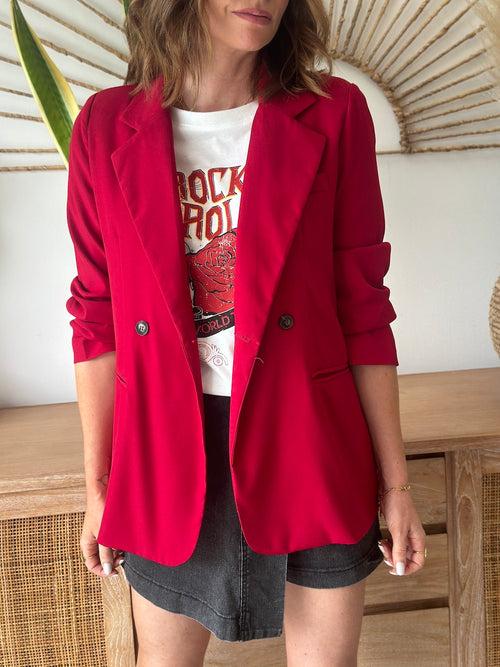 BLAZER HELENE ROUGE