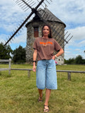 TEE SHIRT WEST MARRON