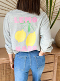 SWEAT LEMON GRIS