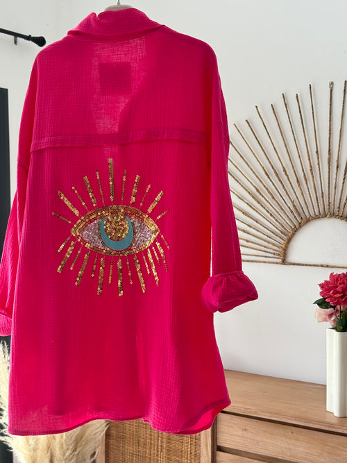 CHEMISE AURELIEN FUSHIA