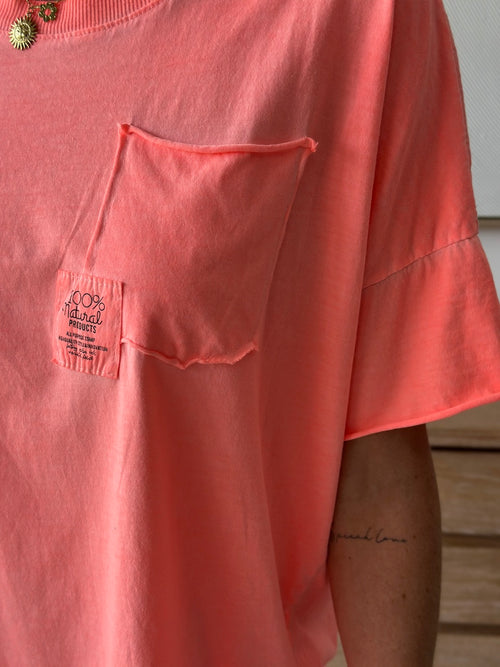 TEE SHIRT FLASH CORAIL