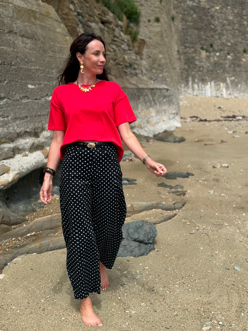 TEE SHIRT MORGANE ROUGE