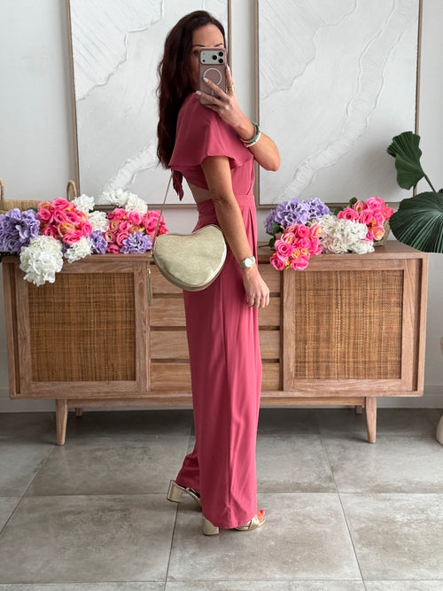 COMBI-PANTALON ARLO VIEUX ROSE