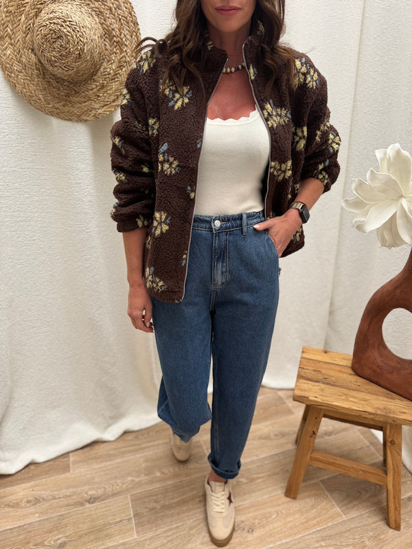 VESTE MAINA MARRON