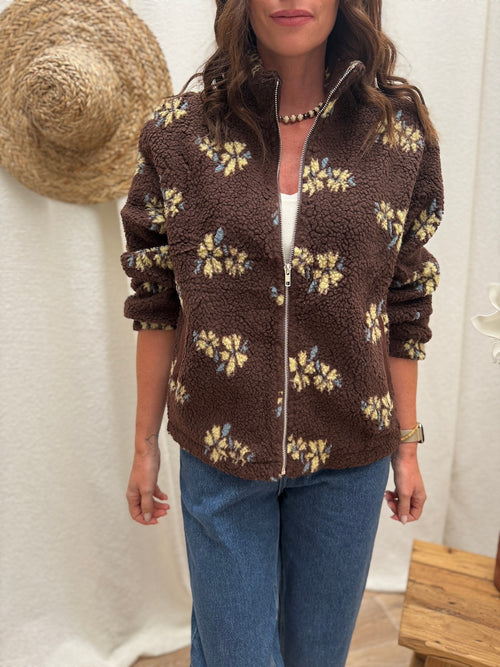 VESTE MAINA MARRON