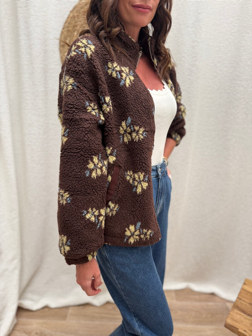 VESTE MAINA MARRON