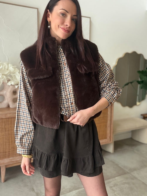 GILET MILOU CHOCOLAT